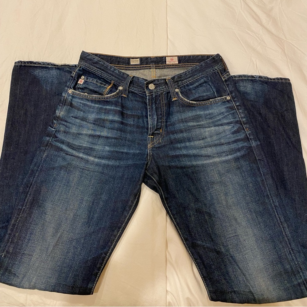 AG Adriano Goldschmidt the protege jeans straight size 31 blue jeans